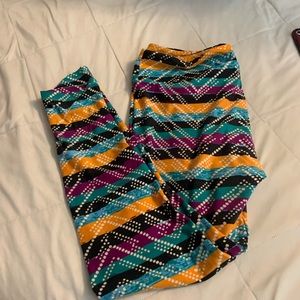 LulaRoe multi colored leggings